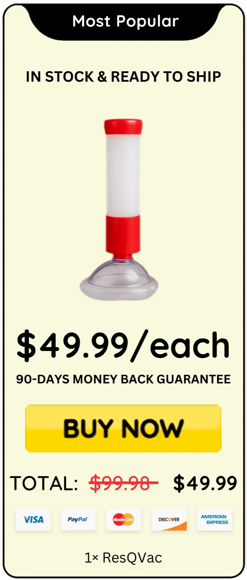 ResQVac offer price 